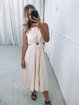 Ava Linen Dress Vanilla