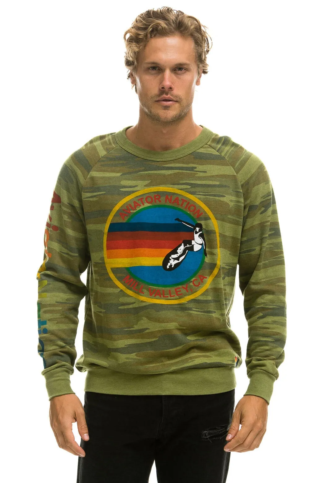 AVIATOR NATION MILL VALLEY  SWEATSHIRT - CAMO