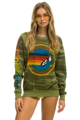 AVIATOR NATION MILL VALLEY  SWEATSHIRT - CAMO