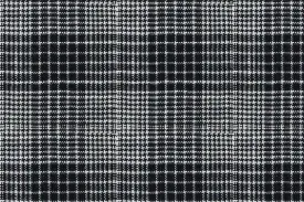 Black/White Check 35% Wool 23% Bamboo 22% Silk 20% Linen (Ref-881507)