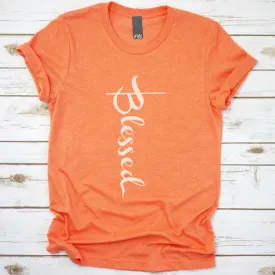 Blessed Simple Heather Orange T-Shirt