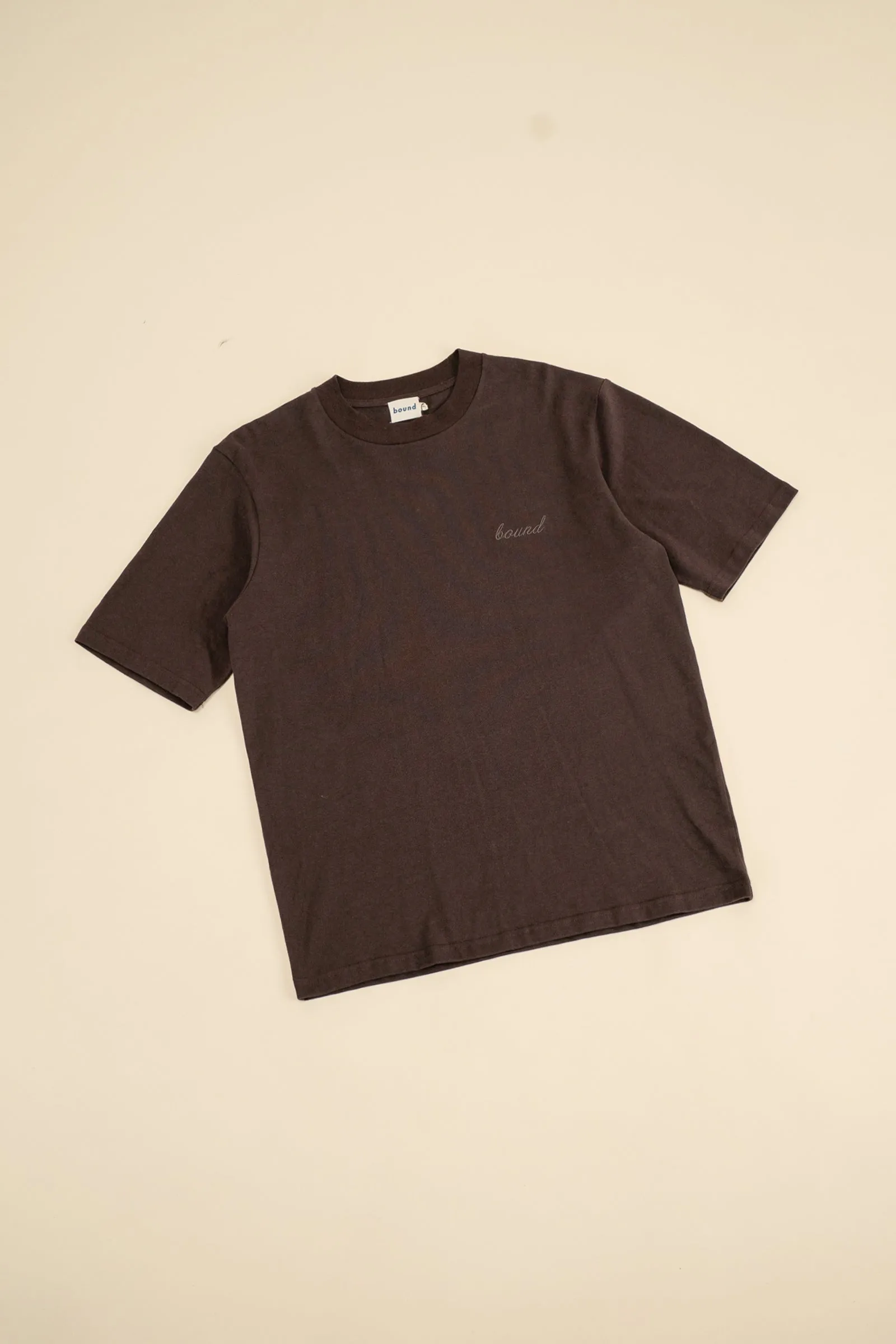 bound Oak Brown Script Tee