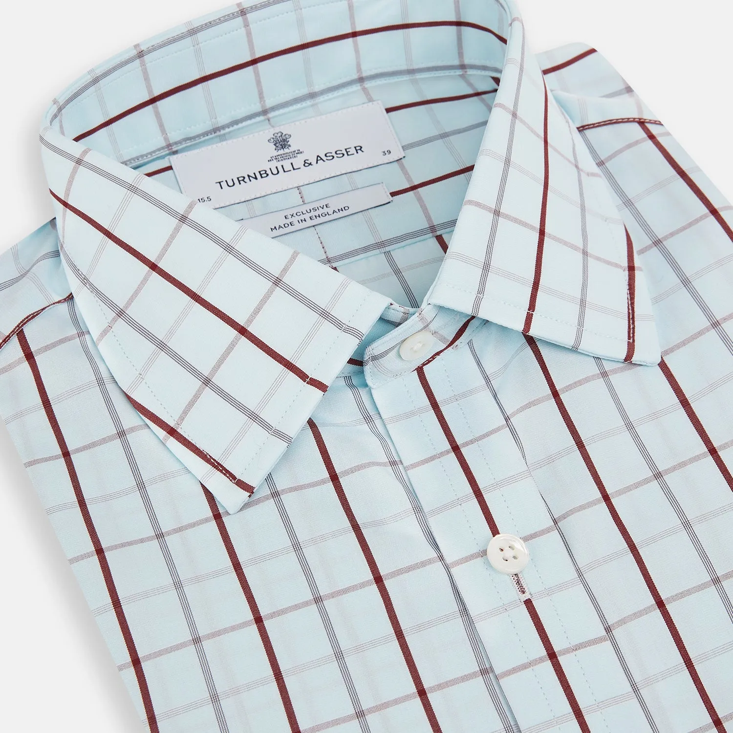 Burgundy Combination Check Mayfair Shirt