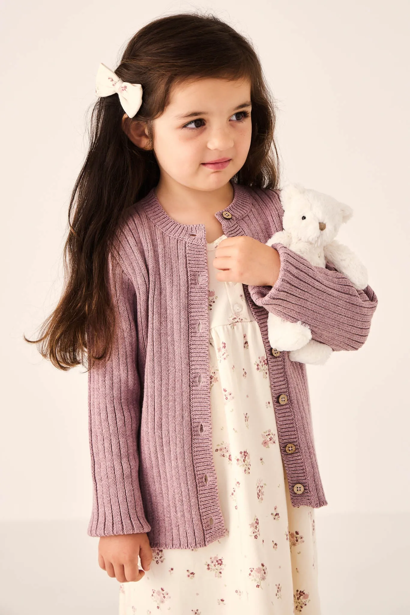 Clara Cardigan - Dreamy Pink Marle