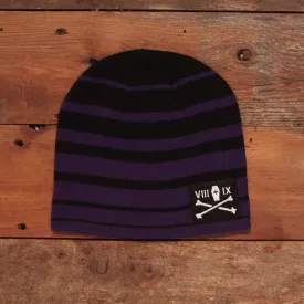 Classic Bones Skully Beanie Purple