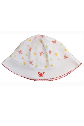 Crab Print Girl's Sun Hat