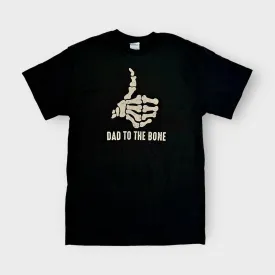 Dad to the Bone Crew Neck T-Shirt | L | Black | Pre-Shrunk | New