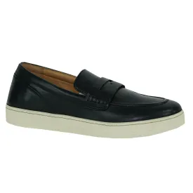 Donald Pliner Men's Murray Slip-on Antique Calf Leather Sneakers Black 8