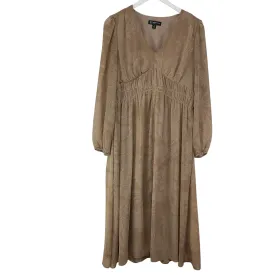 Dress Casual Maxi By Inc In Brown, Size: 10