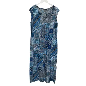 Dress Casual Maxi By N Touch In Blue, Size: Petite L