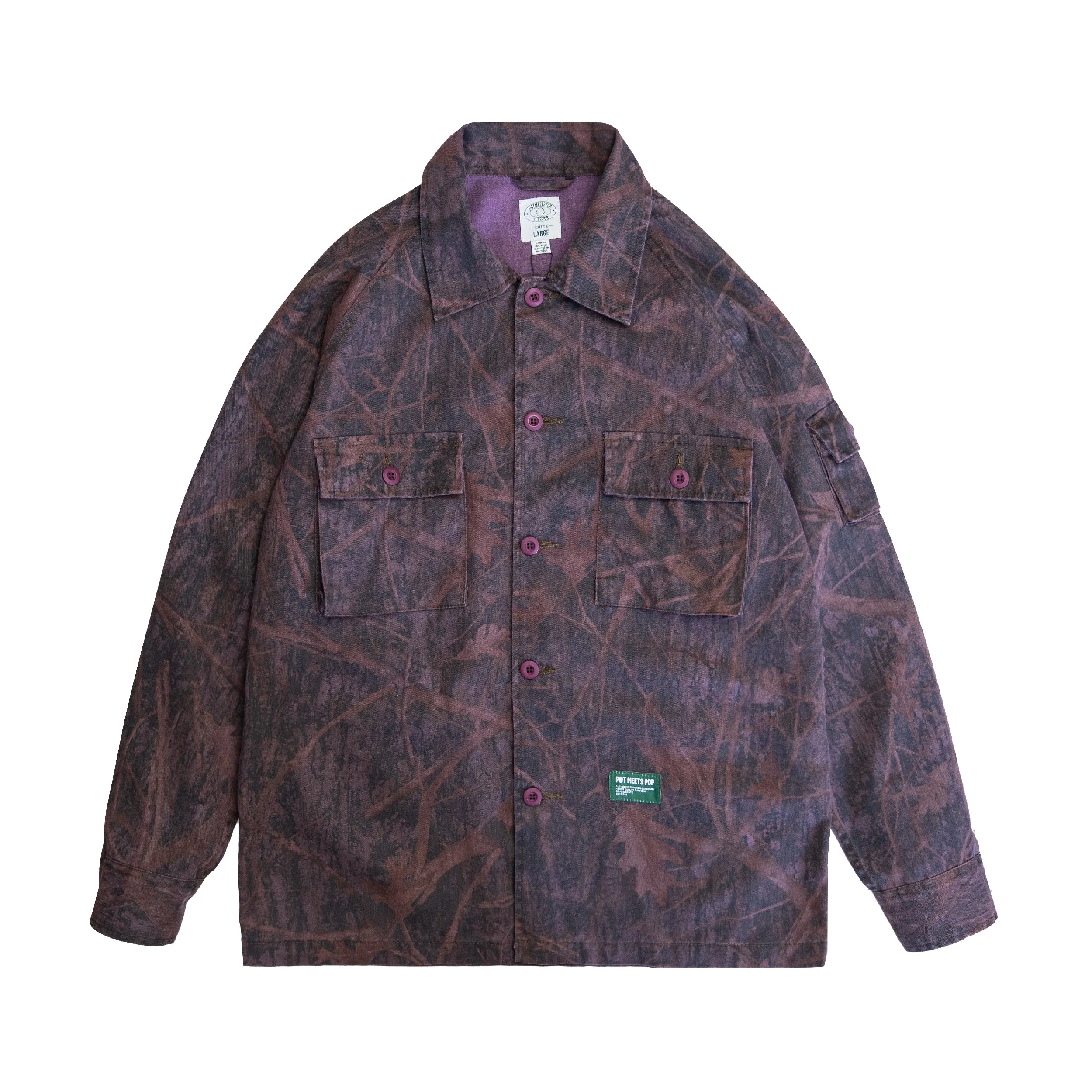 Dub-a-Lot Vietnam Fatigue Overshirt Camo Overdyed FW`23