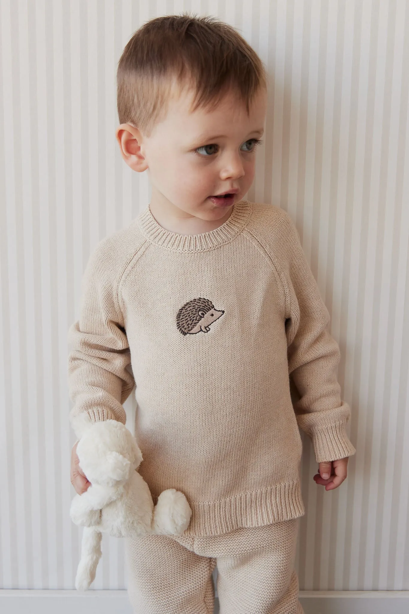 Ethan Jumper - Oatmeal Marle Hedgehog