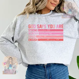 God Says Ash Sweatshirt