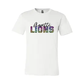 Gravette Lions Animal Print Soft Tee