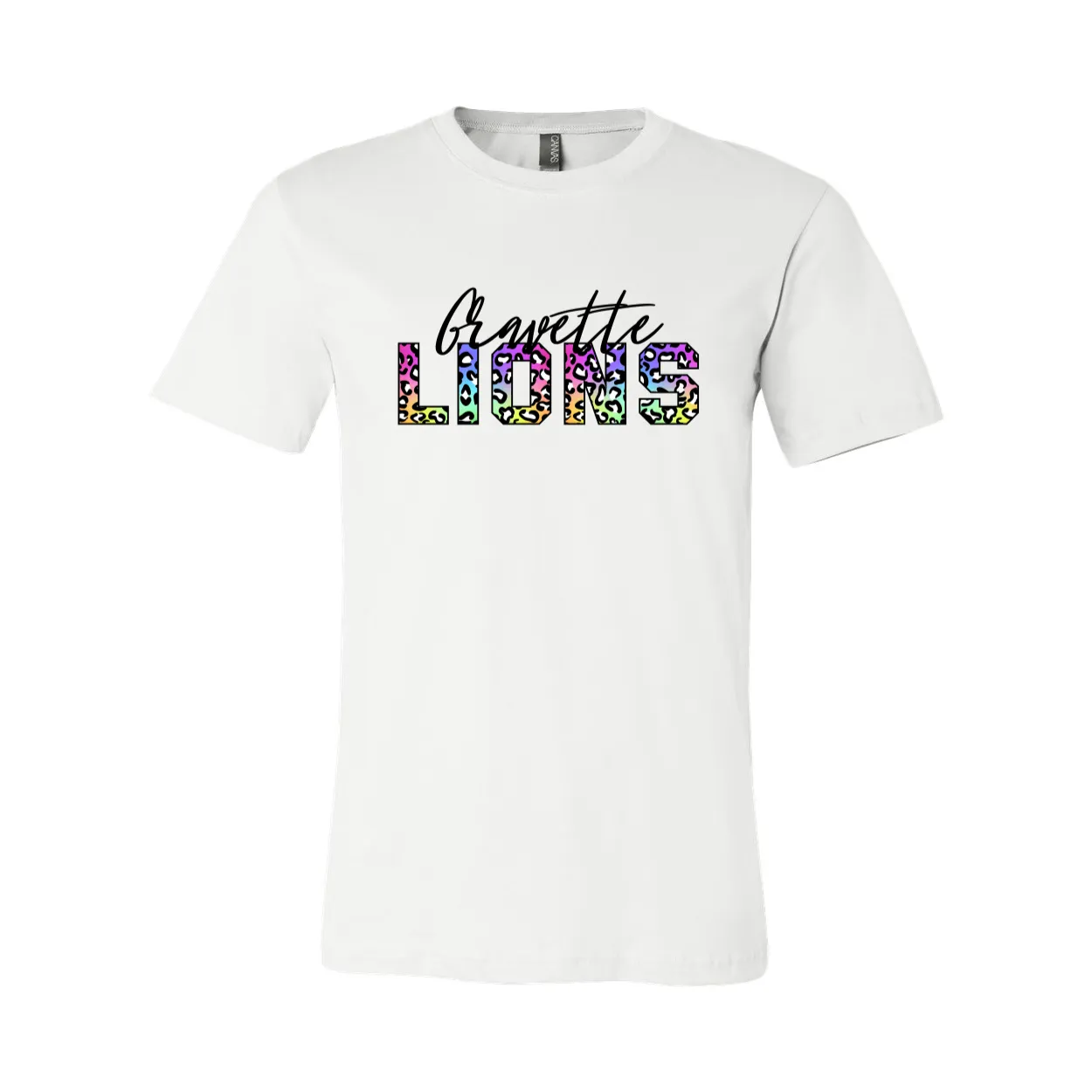 Gravette Lions Animal Print Soft Tee