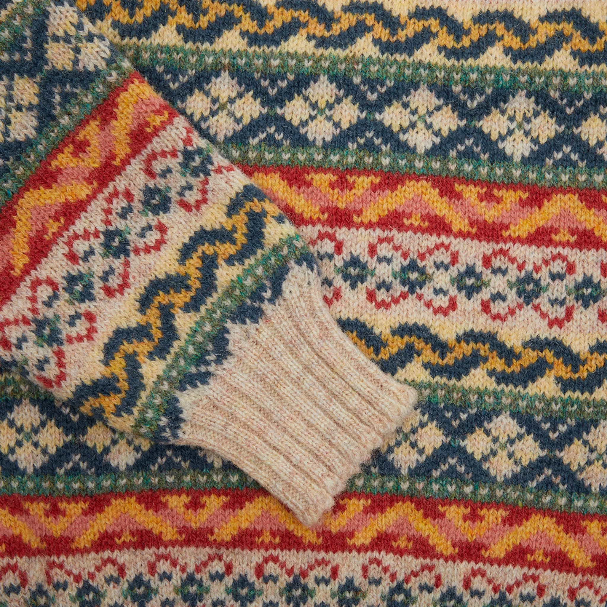 Jamieson's Fair Isle Jumper in Ivory