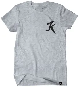 K icon heather grey