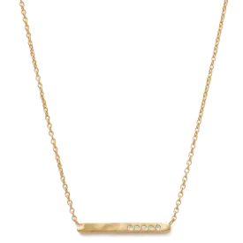 Kirstin Ash Sun Lines Bar Necklace, Gold