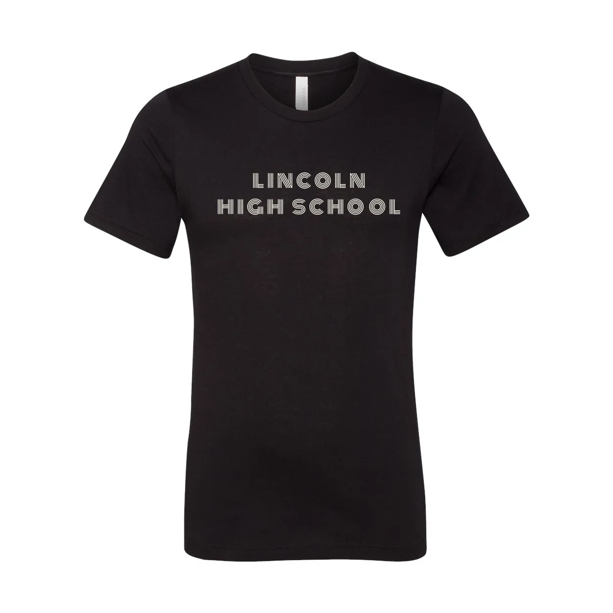 Lincoln High School Retro Font T-Shirt