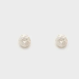 Medium round seeds of the forest - stud earrings - silver 925