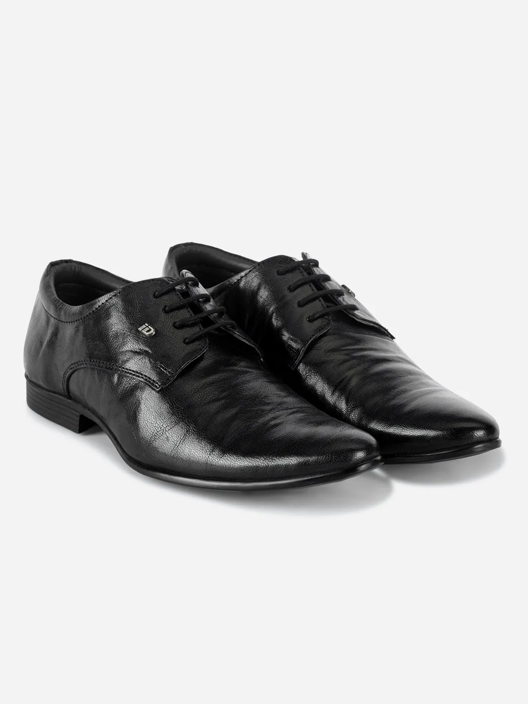 Men's Black Texture Finish Lace Up Formal  (ID2185)