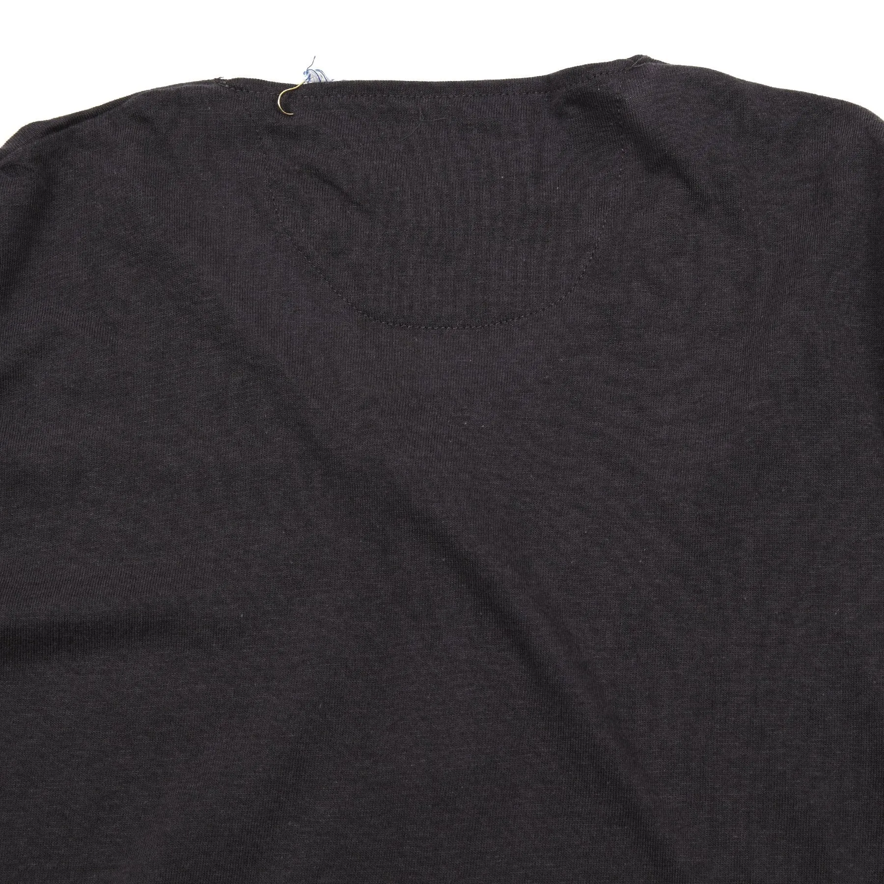 Merz b Schwanen Maco Imit Long Sleeve Henley in Charcoal