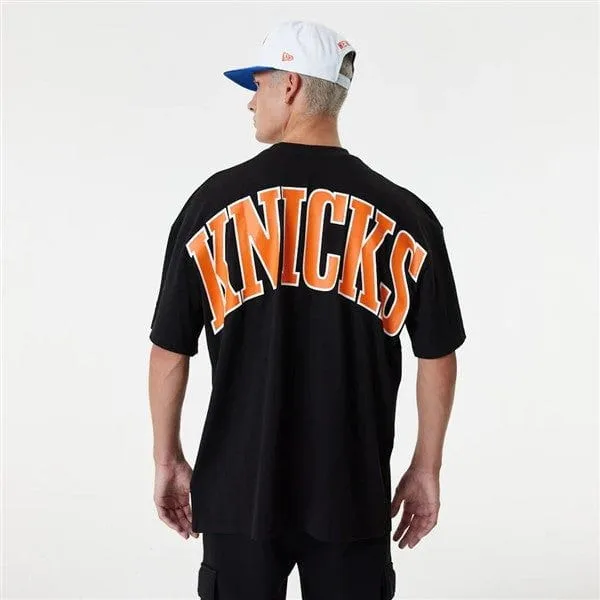 NEW ERA NBA NEW YORK KNICKS INFILL LOGO OVER-SIZED TEE