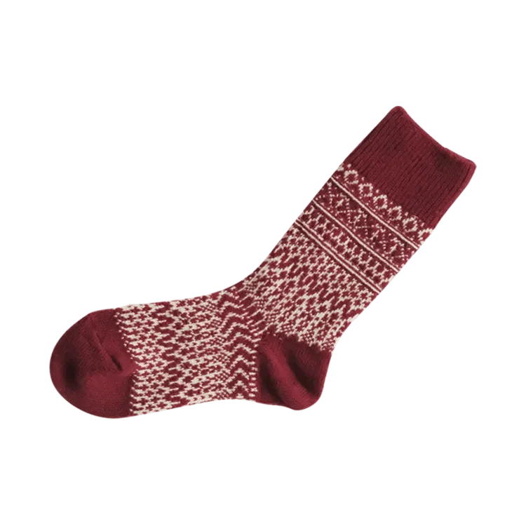 NISHIGUCHI KUTSUSHITA - Oslo Woo Jacquard Sock