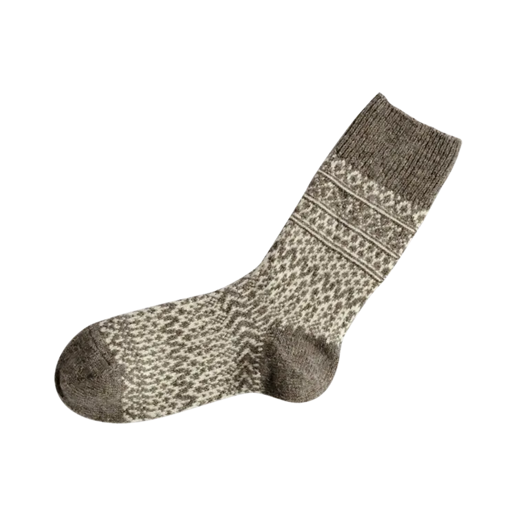 NISHIGUCHI KUTSUSHITA - Oslo Woo Jacquard Sock