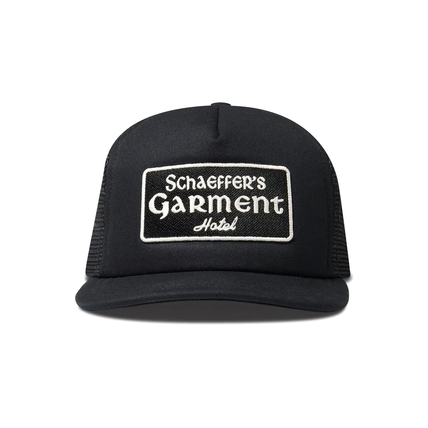 Schaeffer's Garment Hotel Chateau Trucker Hat Black