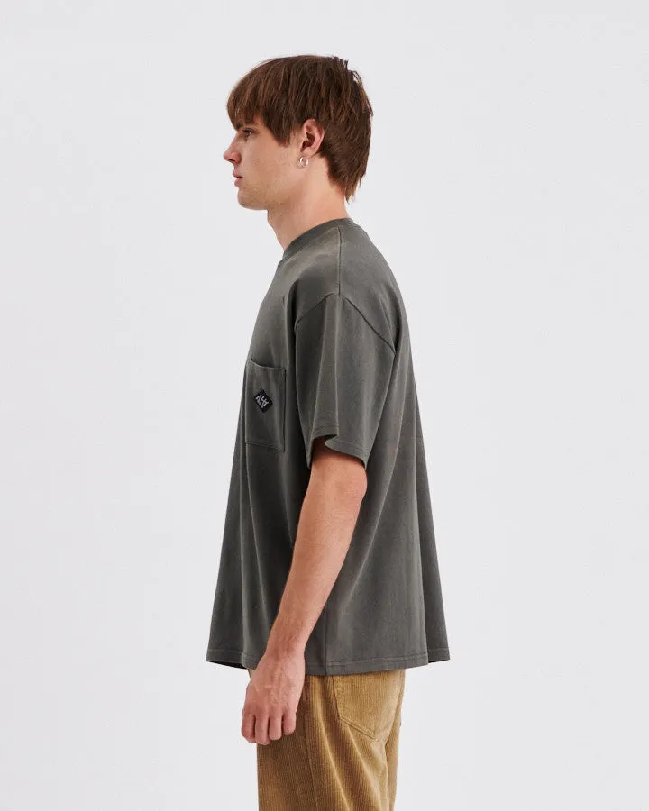 Scribble Pocket Tee - Ashphalt