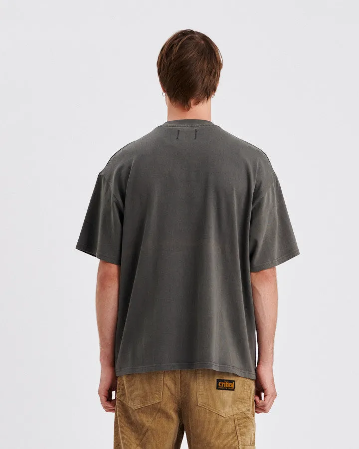 Scribble Pocket Tee - Ashphalt